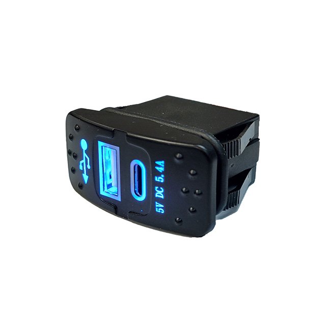 PD USB-C & QC 3.0 USB-A Dual Port: 45W PD USB-C + 18W QC 3.0 USB-A