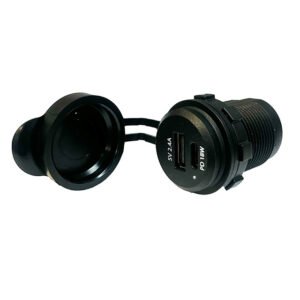 PD USB-C & USB-A Dual Port: 18W PD USB-C + 2.4A USB-A