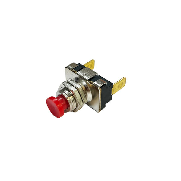 Mini Push Button - 2P SPST OFF-(ON) - VAC