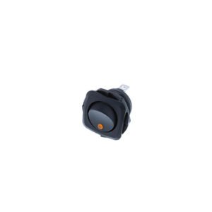 Square Actuator-Round Rocker - 3P SPST OFF-ON, Amber LED
