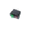 Sealed Rocker (IP56) - 4P SPDT ON-OFF-ON, Red/Green Bulbs