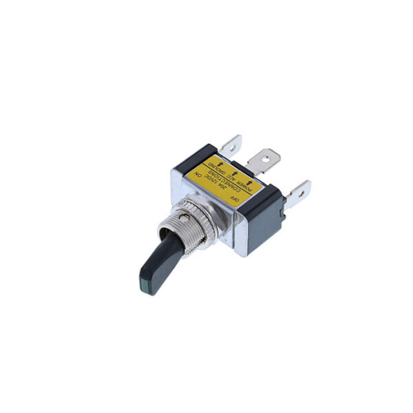 Illumnated Toggle - 3P SPST OFF-ON, Green LED