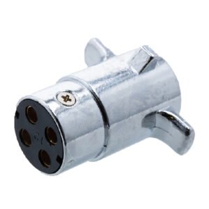 4-Pole Chrome plated Connector - Plug