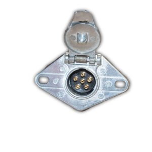 6-Pole Diecast Connector - Socket with Concealed Terminals