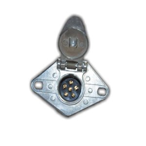 6-Pole Diecast Connector - Socket with Exposed Terminals