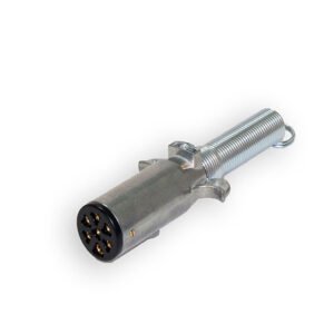 Heavy Duty 7-Pole Diecast Connector - Plug with Cable Guard