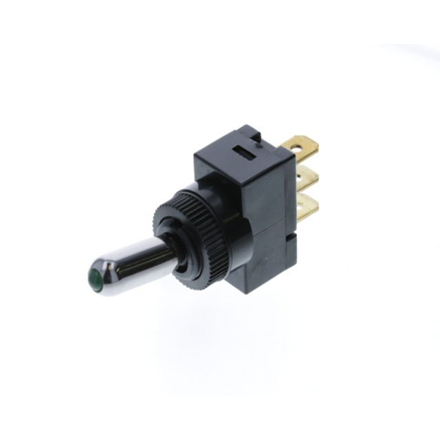 Wedge Toggle - 3P SPST OFF-ON, Green LED