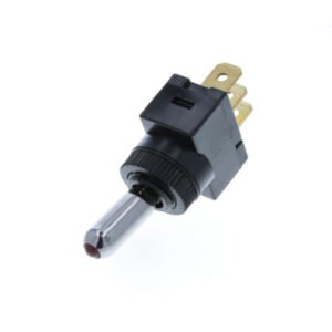 Wedge Toggle - 3P SPST OFF-ON, Red LED