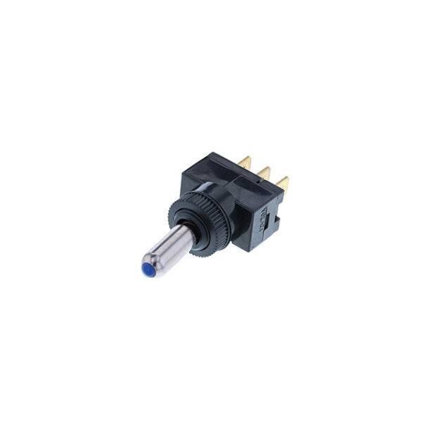 Wedge Toggle - 3P SPST OFF-ON, Blue LED
